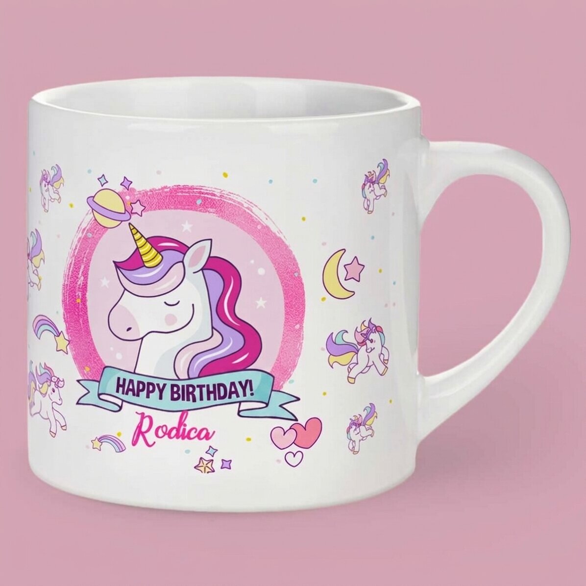 Tazza personalizzata per bambini con scritta - Unicorni