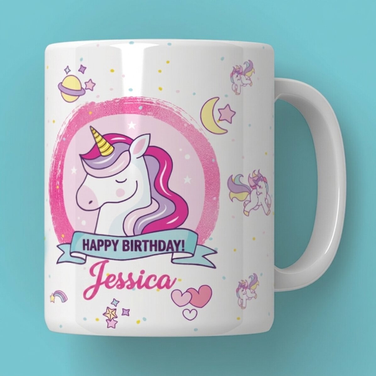 Tazza personalizzata con scritta - Unicorni