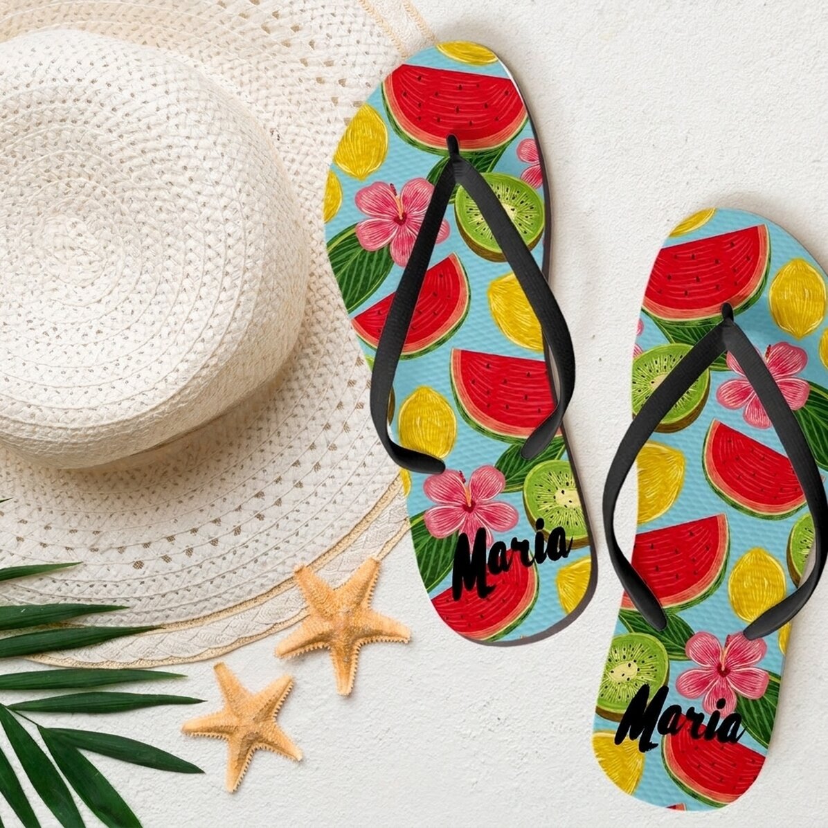 Infradito personalizzate per bambini con scritta - Watermelon