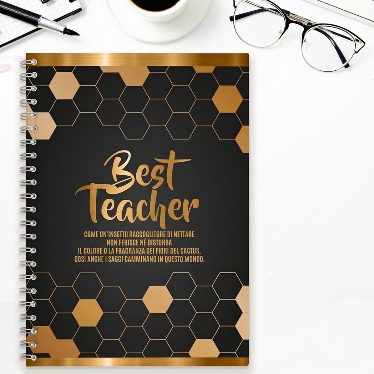 Quaderno personalizzato con scritta - Best teacher
