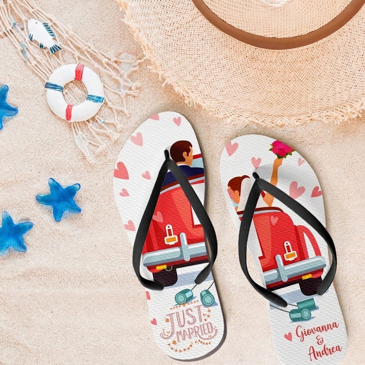 Infradito personalizzate con scritta - Honeymoon