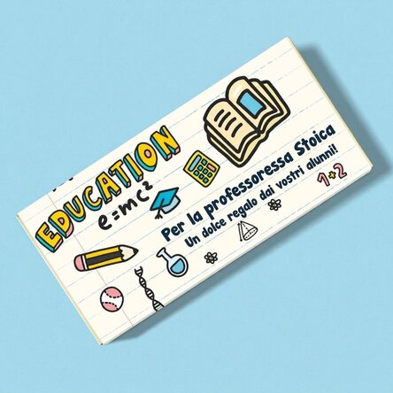 Cioccolato personalizzato con dedica - Per gli insegnanti