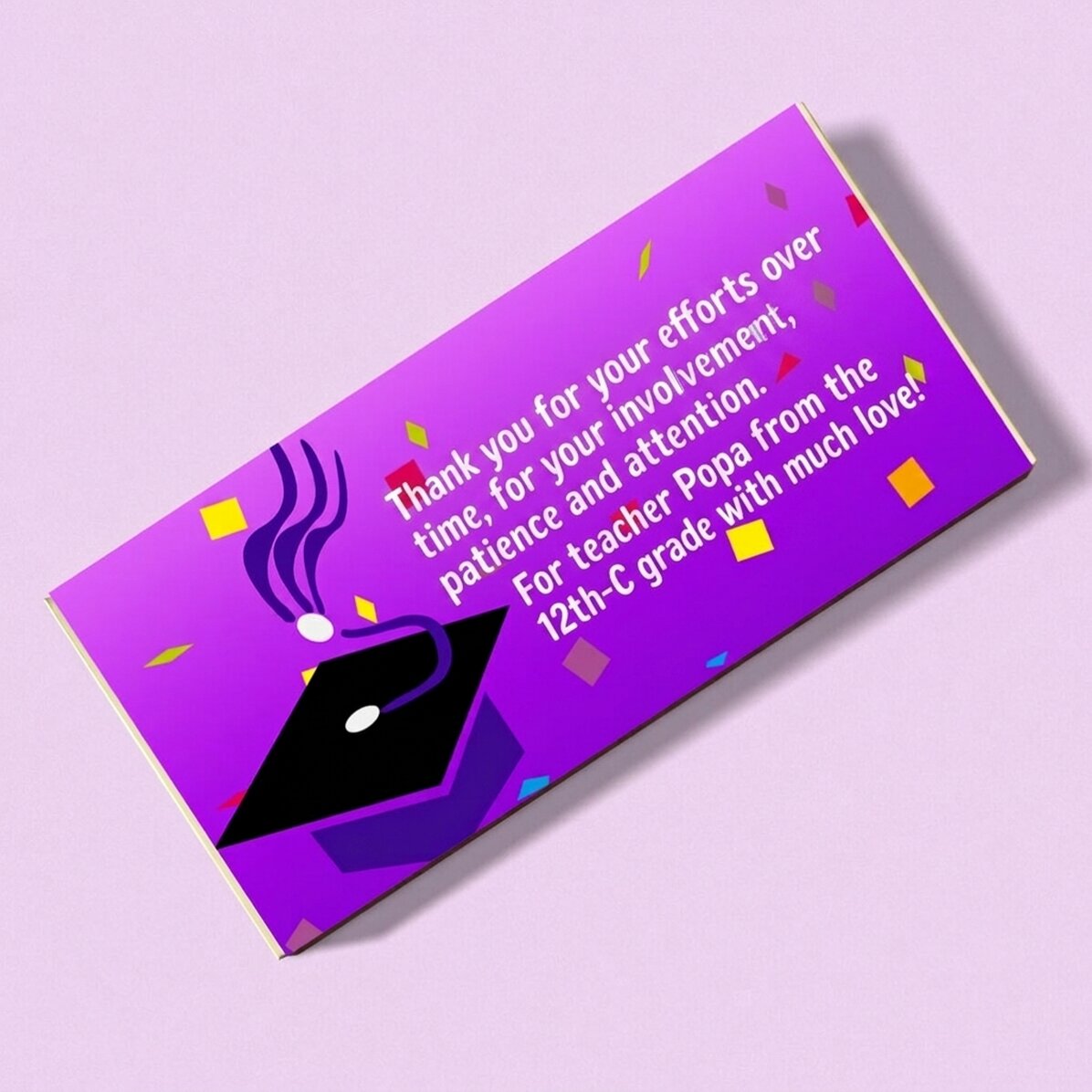Cioccolato personalizzato con scritta - Laurea