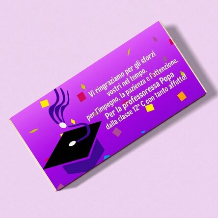 Cioccolato personalizzato con scritta - Laurea