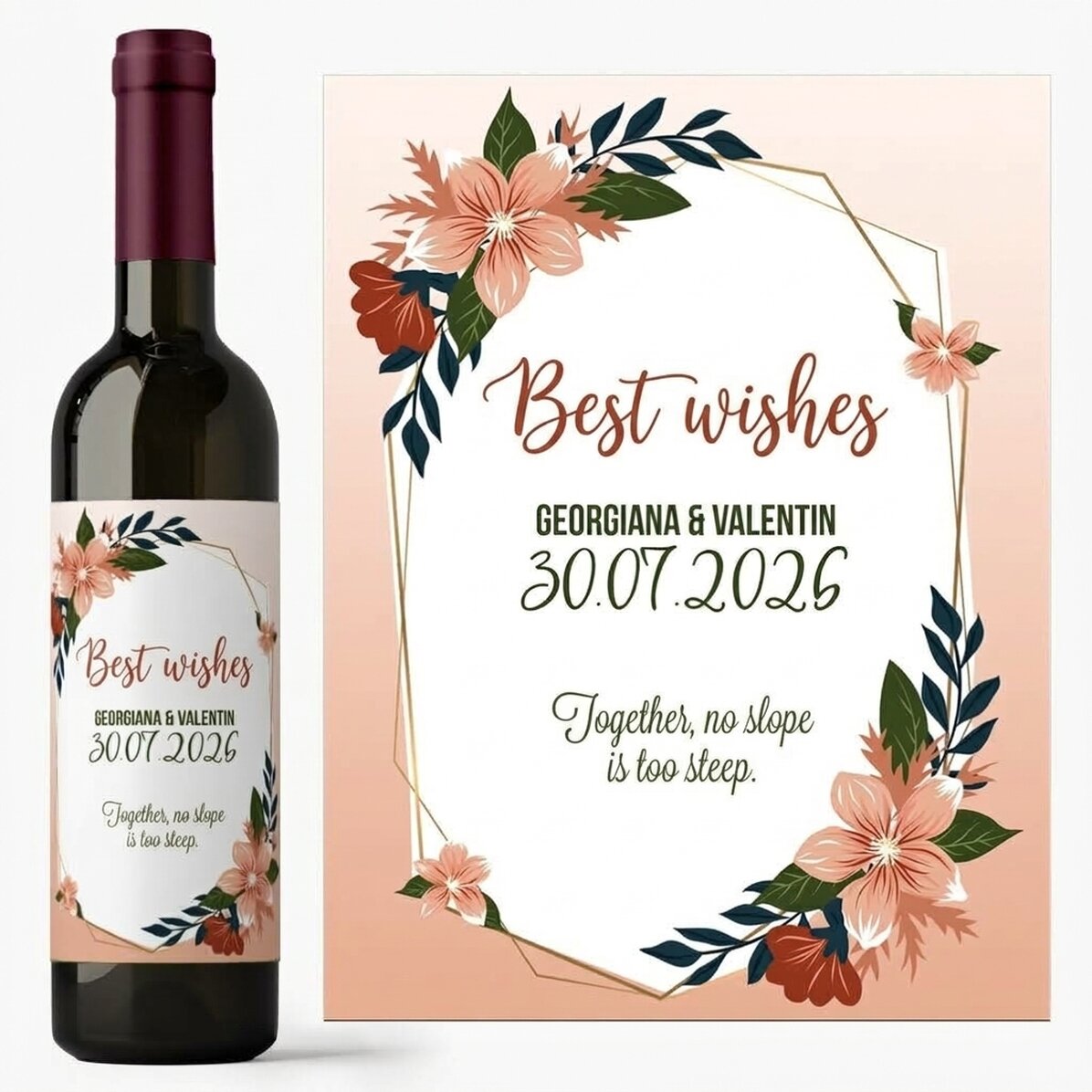 Vino personalizzato con dedica - Matrimonio