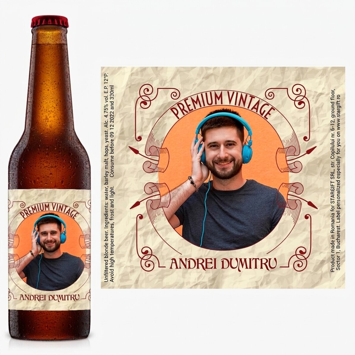 Birra personalizzata - Premium vintage