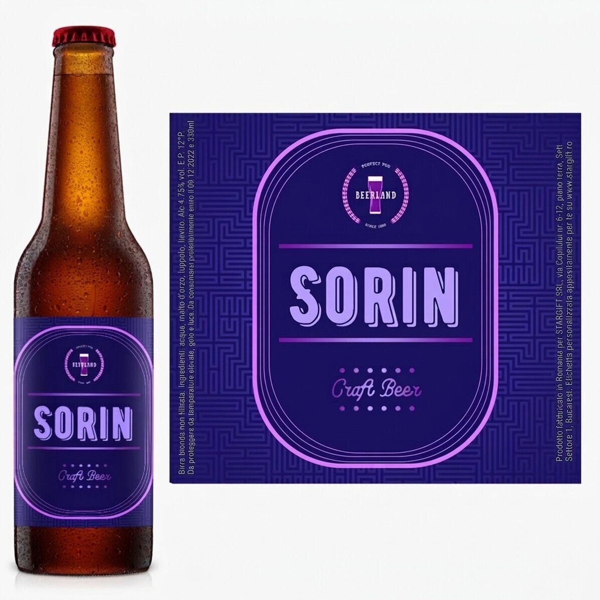 Birra personalizzata con nome