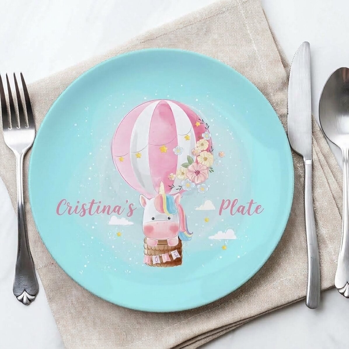 Piatto personalizzato con scritta - Balloon