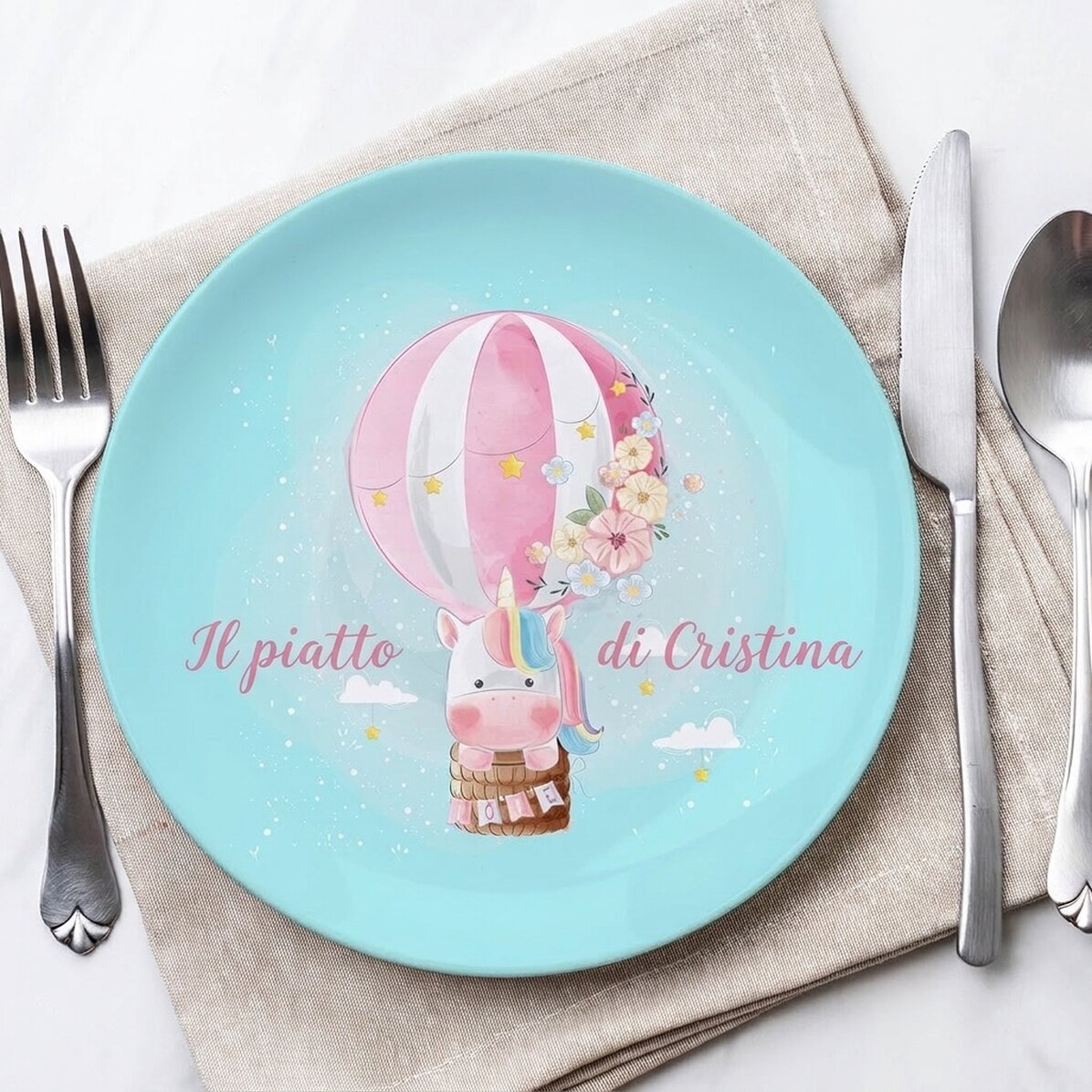 Piatto personalizzato con scritta - Balloon