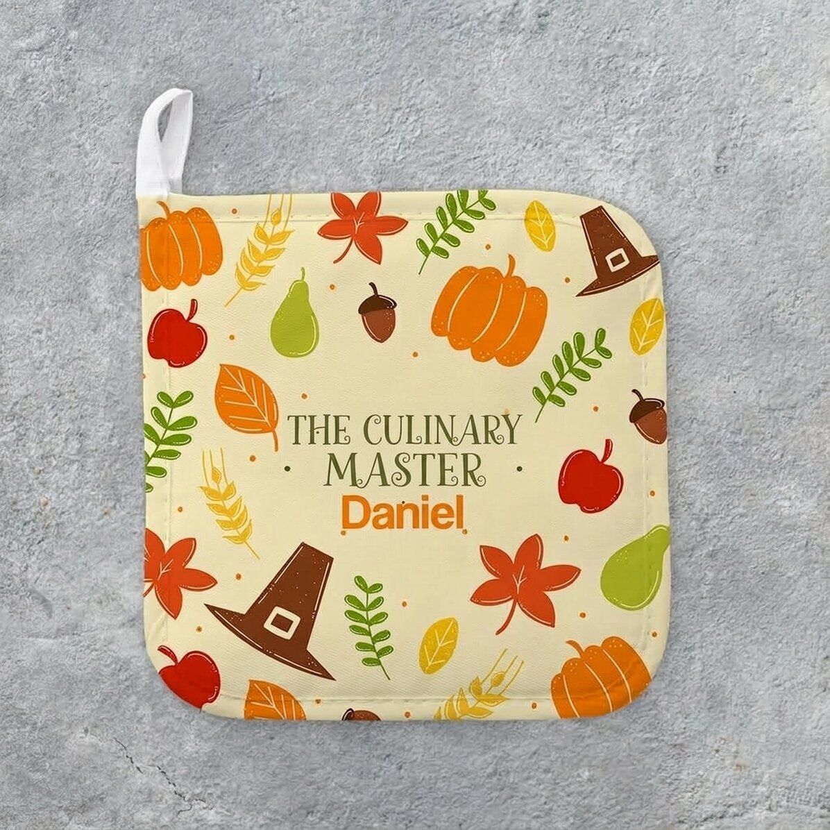 Supporto per pentole calde personalizzato con scritta - Pumpkin