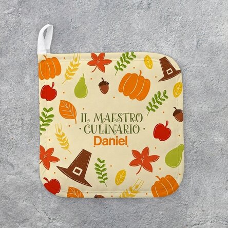 Supporto per pentole calde personalizzato con scritta - Pumpkin