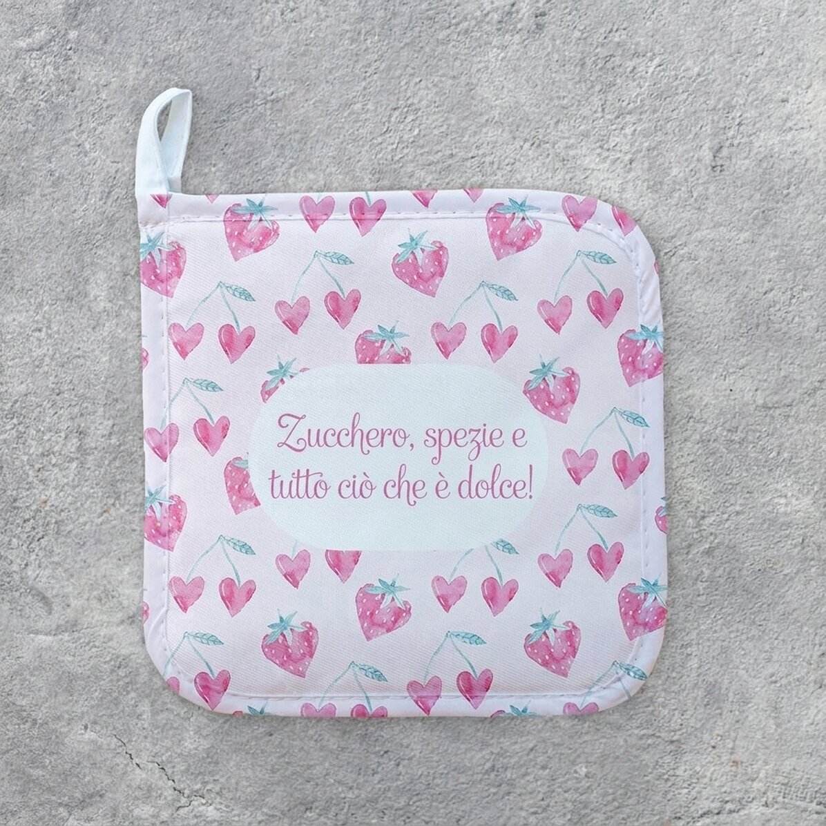 Supporto per pentola calda personalizzato con scritta - Sweet
