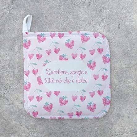 Supporto per pentola calda personalizzato con scritta - Sweet