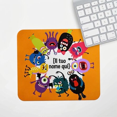 Tappetino per mouse personalizzato con scritta - modello Halloween
