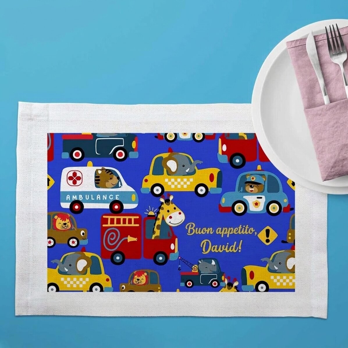 Portapiatto personalizzato - Cars
