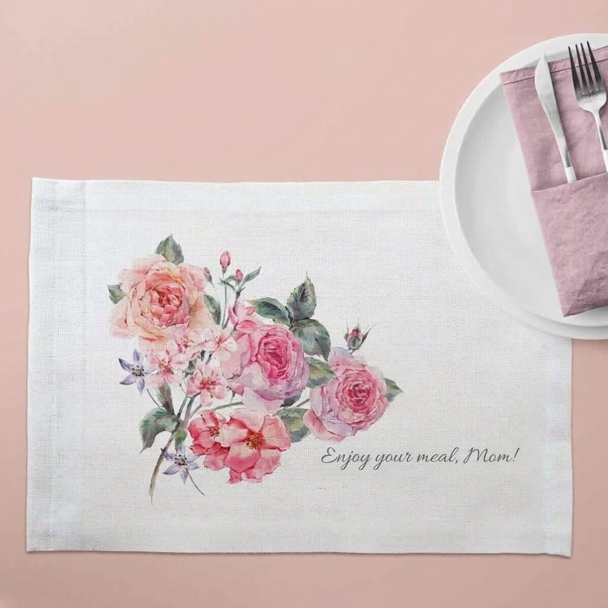Portapiatto personalizzato - Modello "rose"