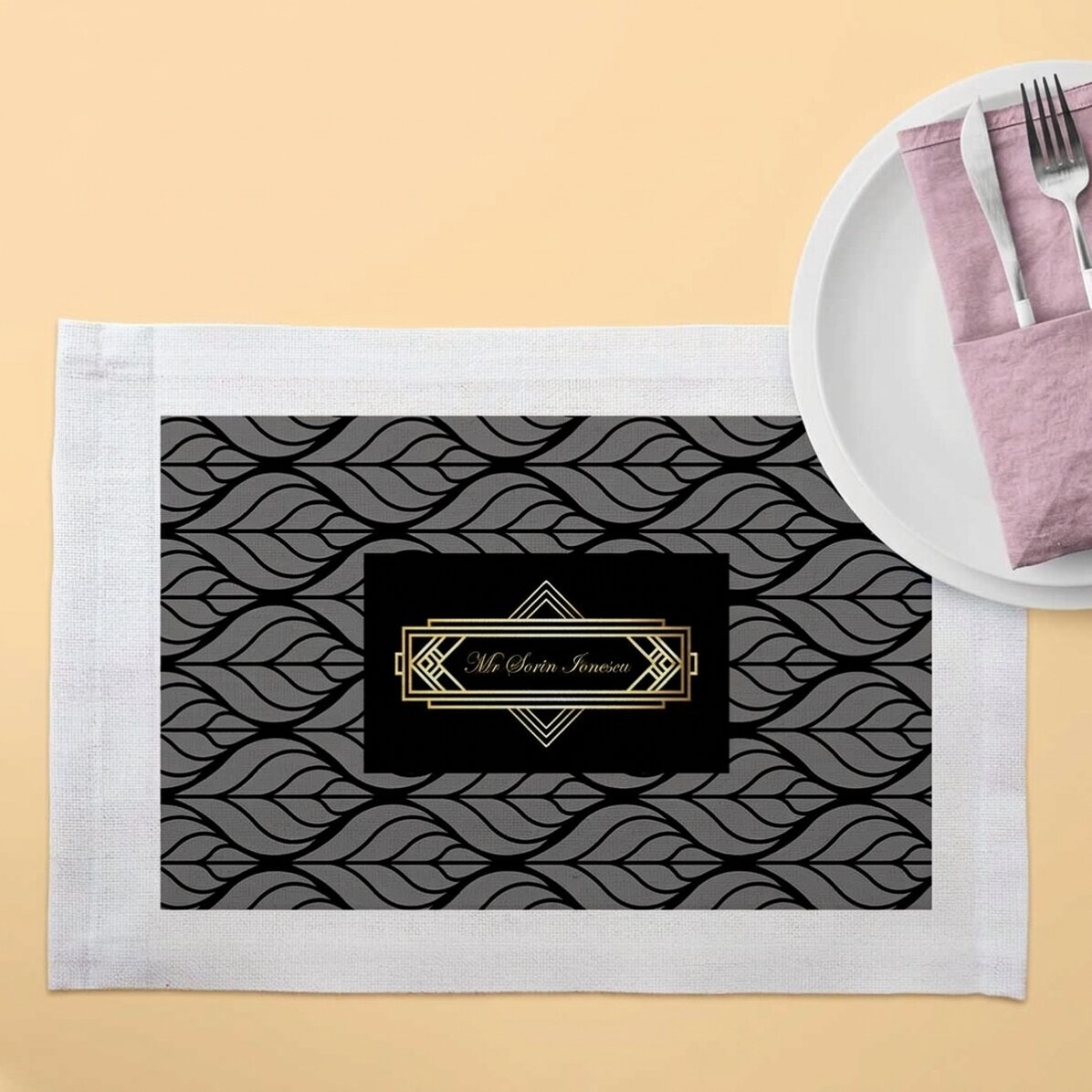 Portapiatto personalizzato - Stile Elegance