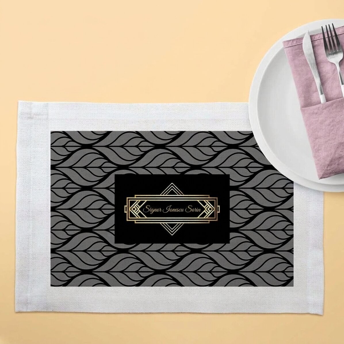 Portapiatto personalizzato - Stile Elegance