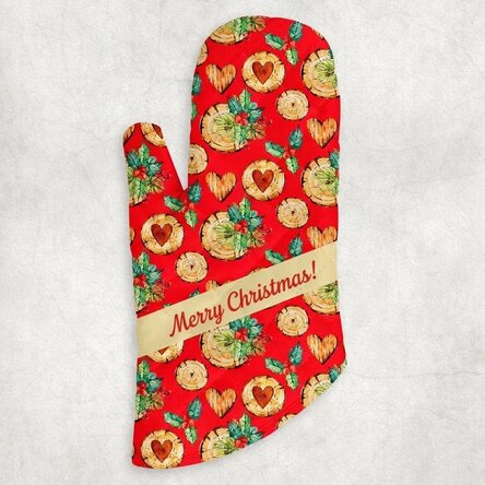 Guanto da cucina personalizzato con scritta - Mistletoe
