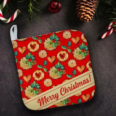 Supporto per pentole calde personalizzato con scritta - Mistletoe