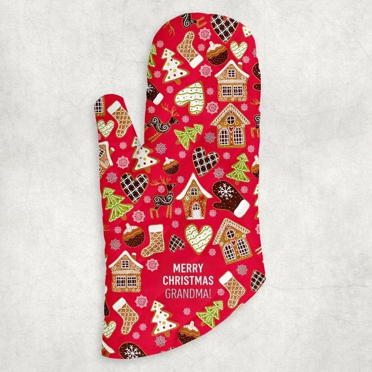 Guanto da cucina personalizzato con scritta - Gingerbread