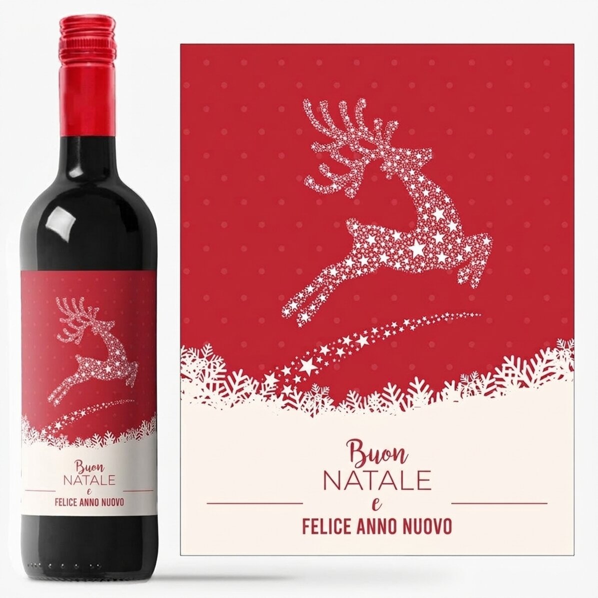 Vino personalizzato con scritta - Modello Reni
