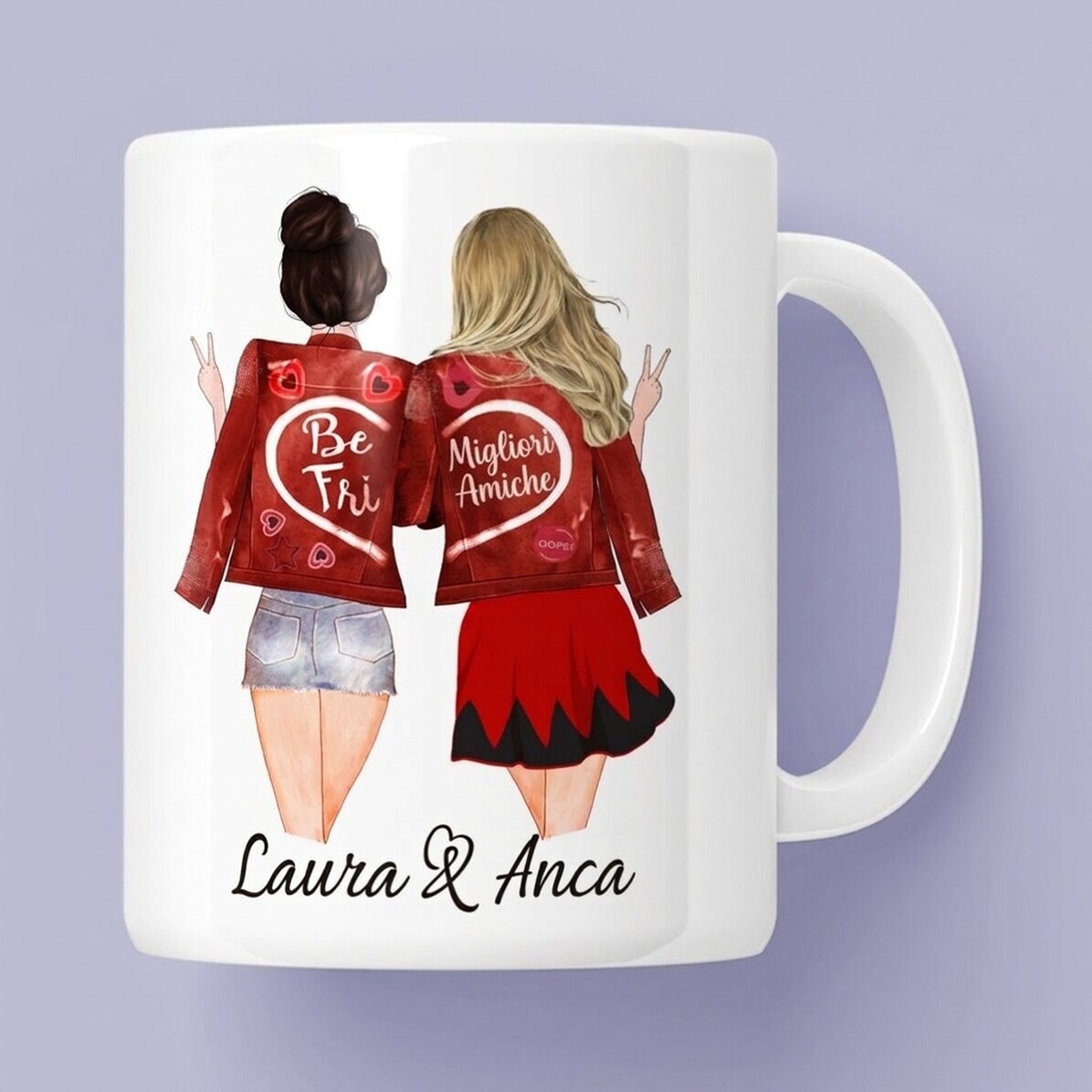 Tazza personalizzata con scritta - Friends forever