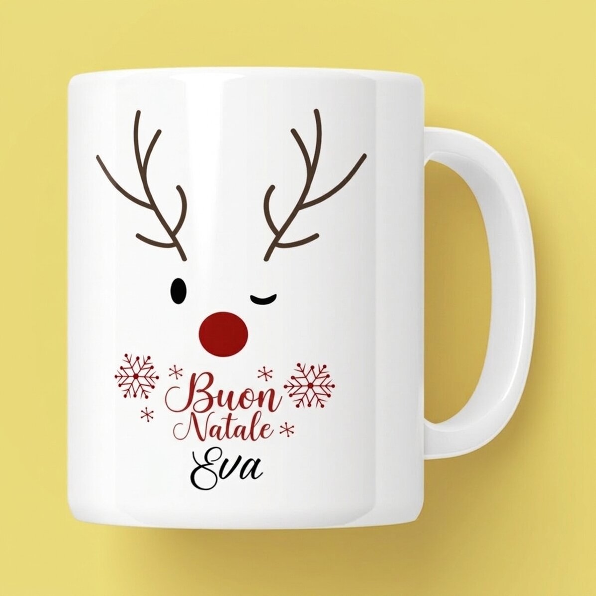 Tazza personalizzata con scritta - Renna
