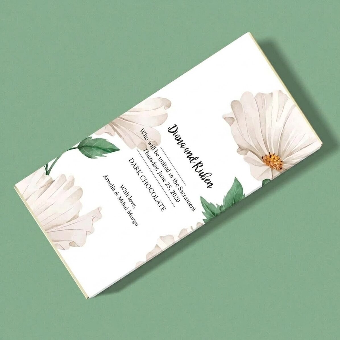 Cioccolato personalizzato con scritta - Delicate