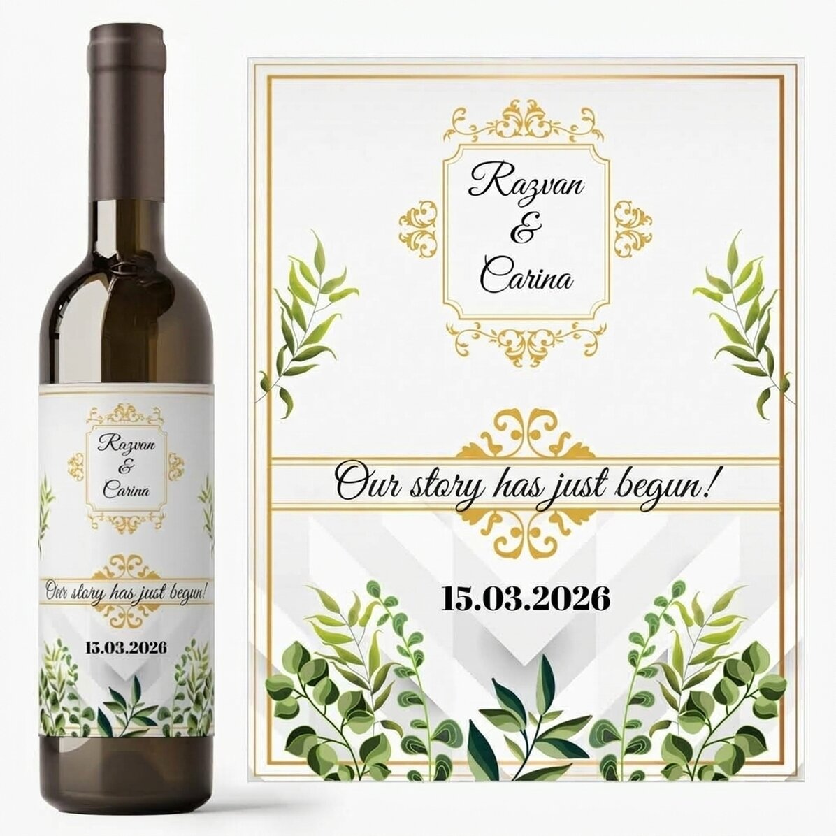 Vino personalizzato con dedica - La nostra storia