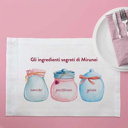 Portapiatto personalizzato - Jars with love