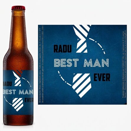 Birra personalizzata con scritta - Testimone dello sposo