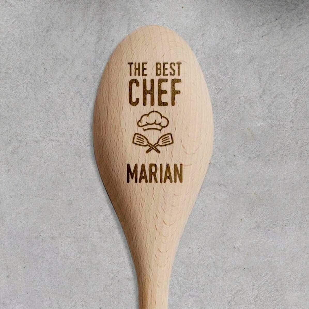 Cucchiaio di legno personalizzato - Best chef