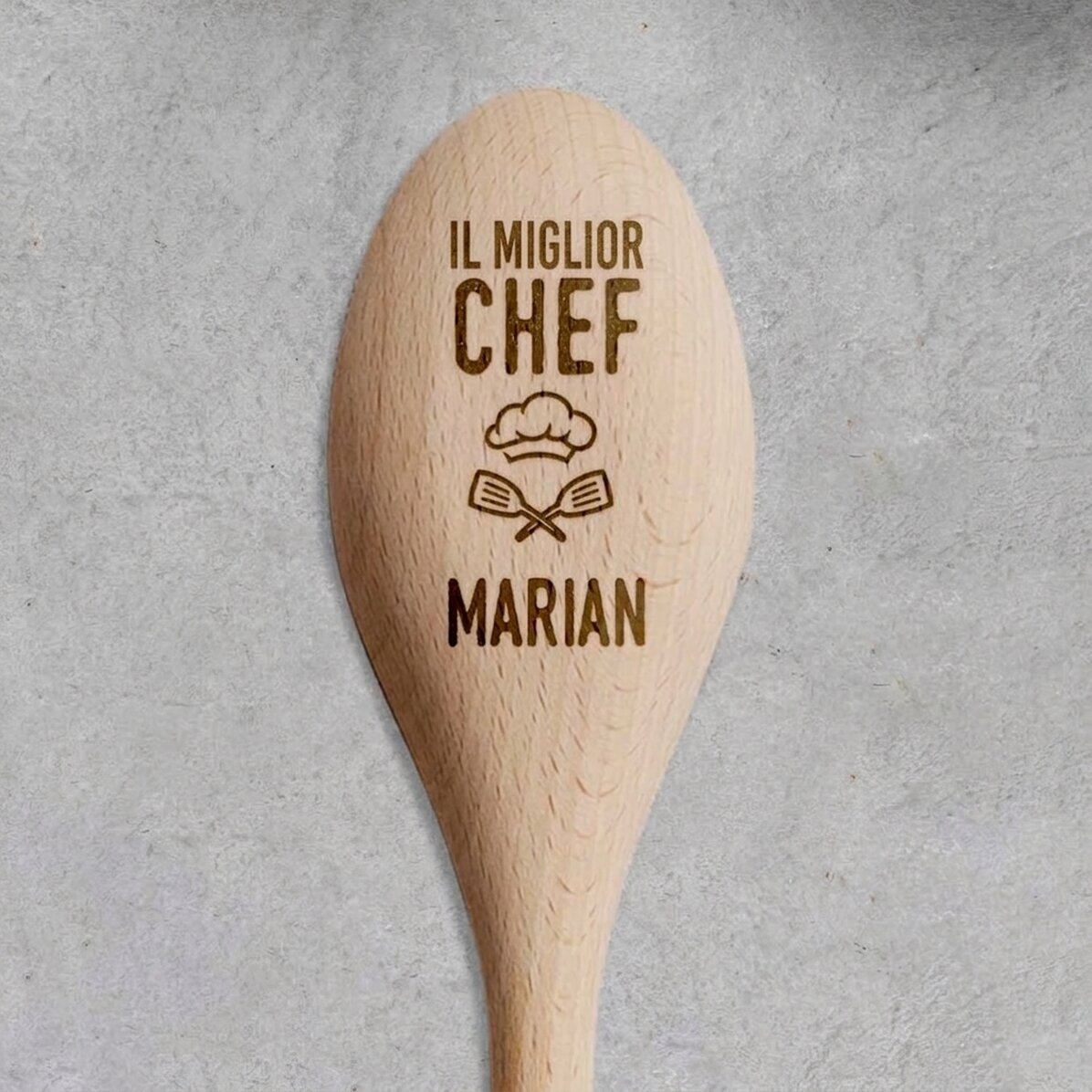 Cucchiaio di legno personalizzato - Best chef