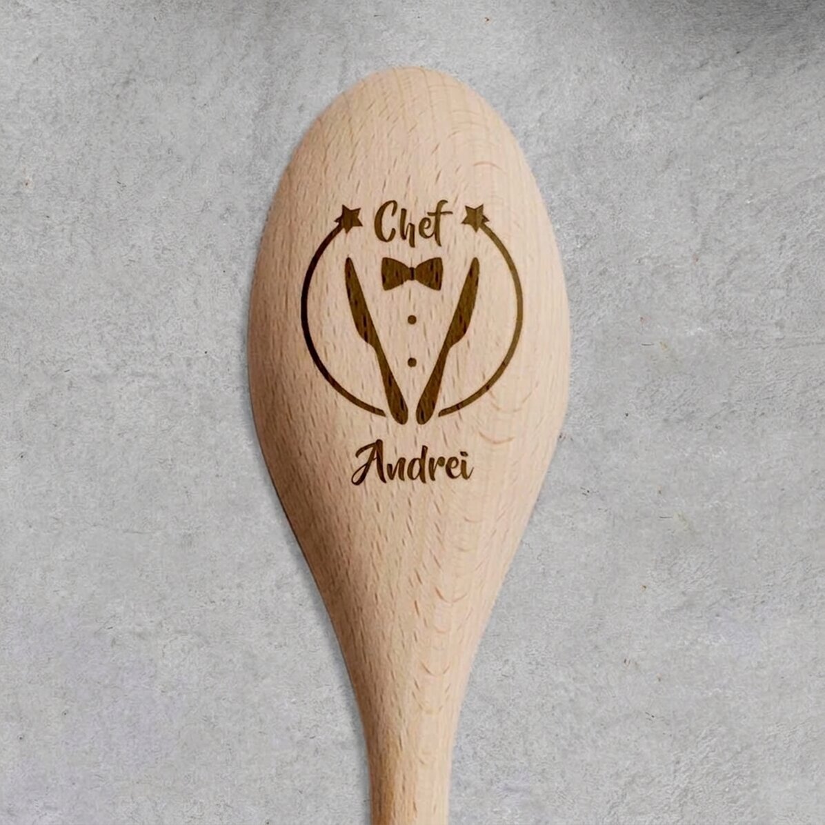 Cucchiaio di legno personalizzato - Chef