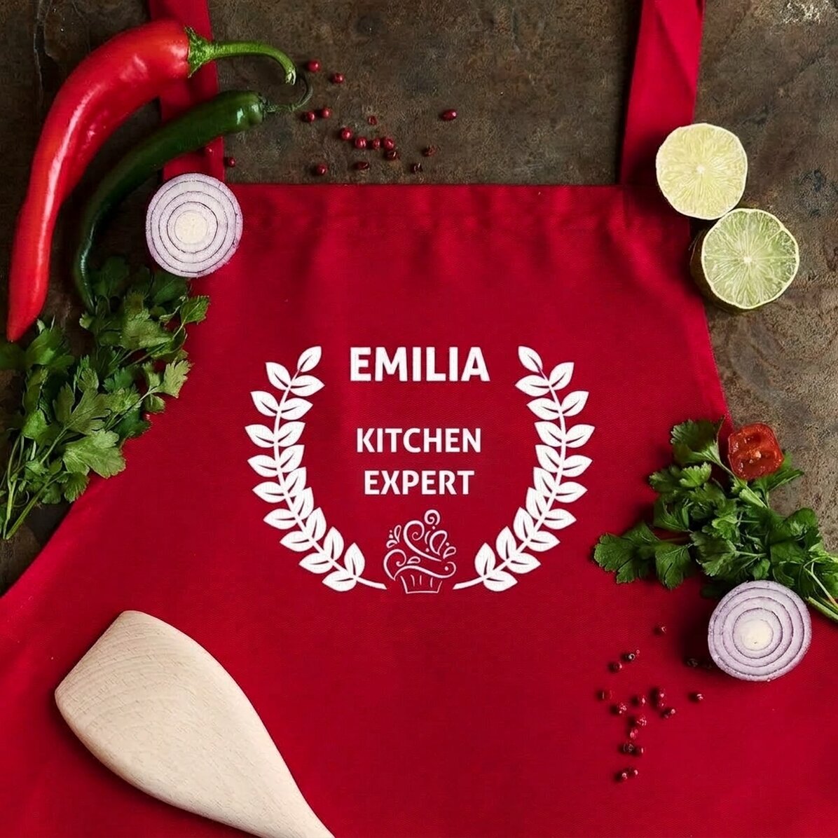 Set personalizzato con scritta - Esperta in cucina
