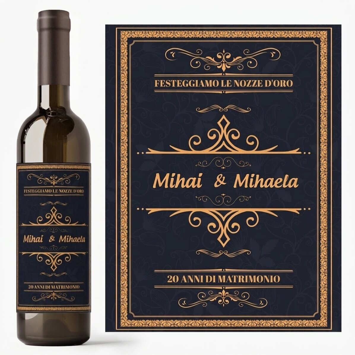 Vino personalizzato con dedica - Celebrazione