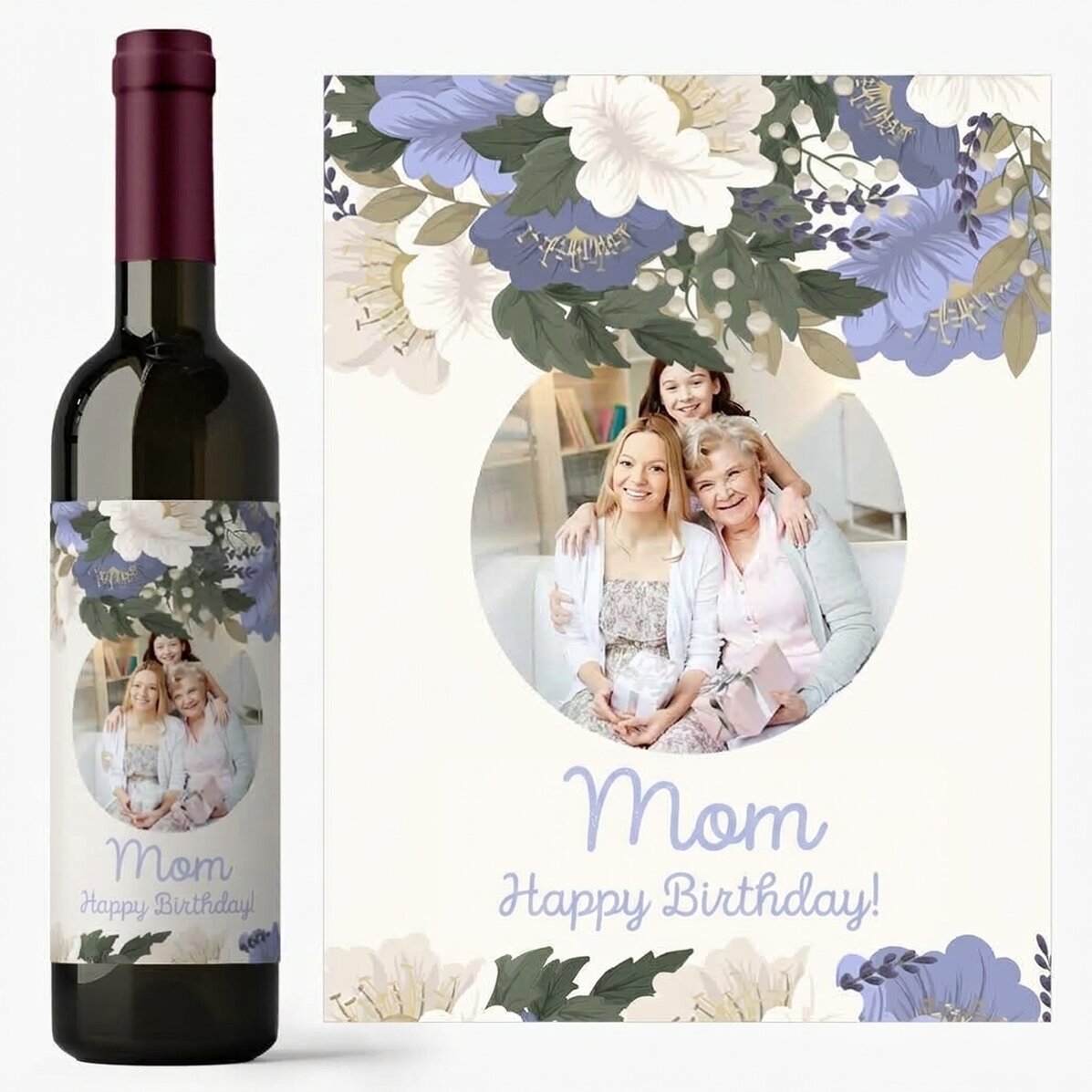 Vino personalizzato con una dedica per la Festa della Mamma