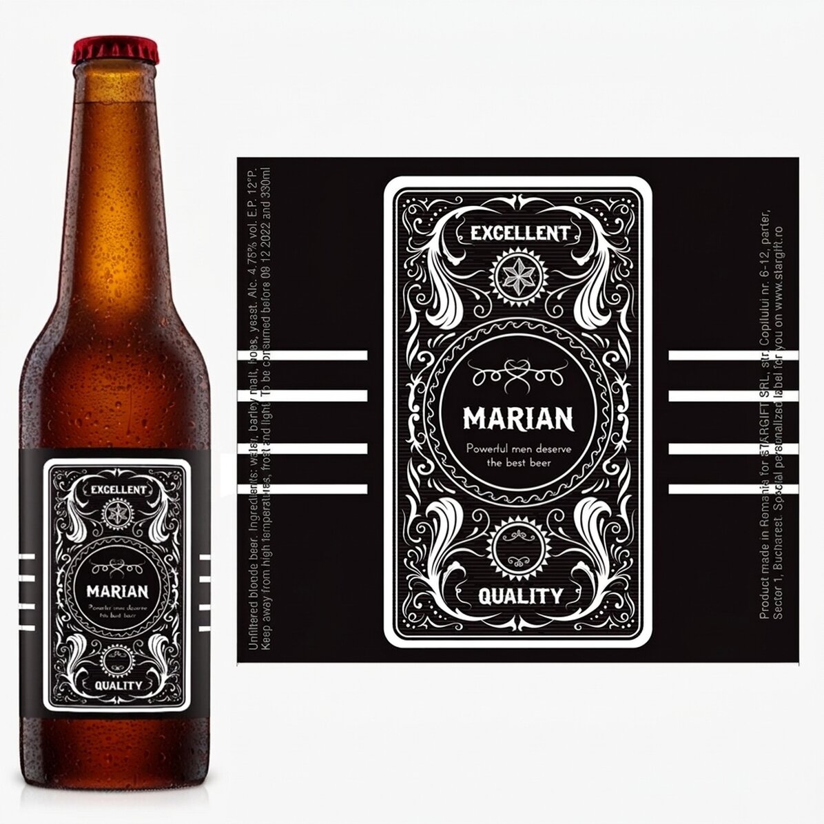 Birra personalizzata con scritta - Western