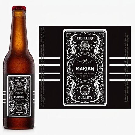 Birra personalizzata con scritta - Western
