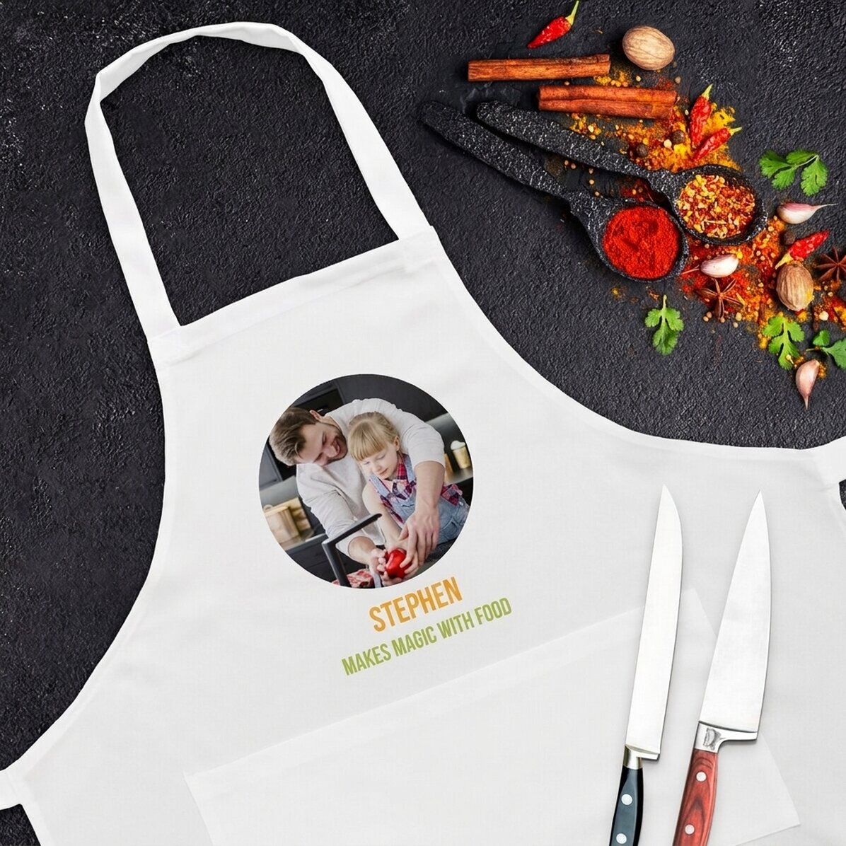 Set personalizzato con foto e testo - Incantesimi in cucina