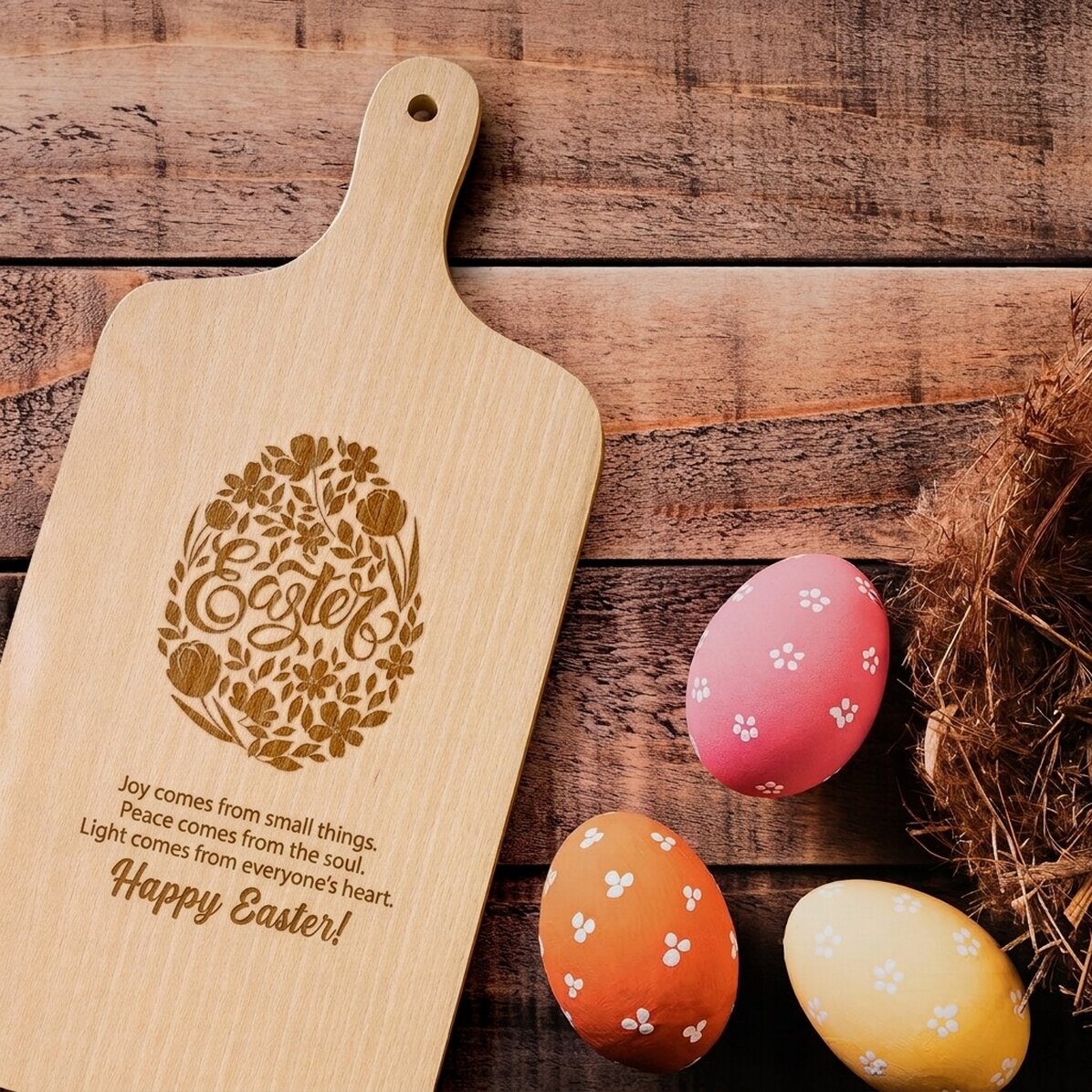 Tagliere personalizzato - Buona Pasqua!