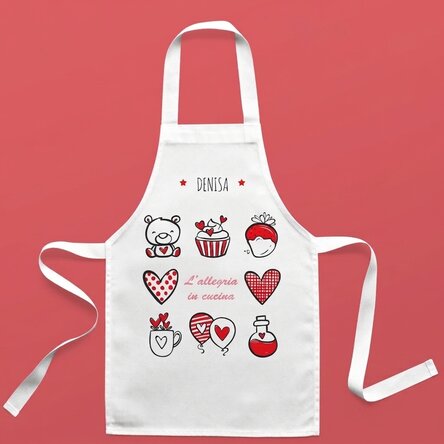 Set personalizzato per bambini con scritta - Allegria in cucina