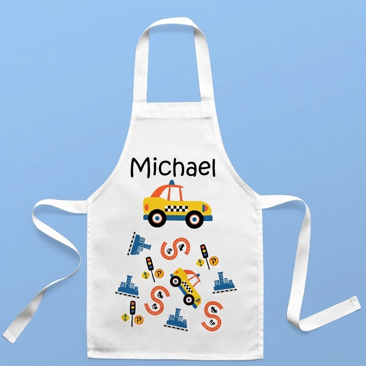 Modello personalizzato per bambini con testo - Traffico