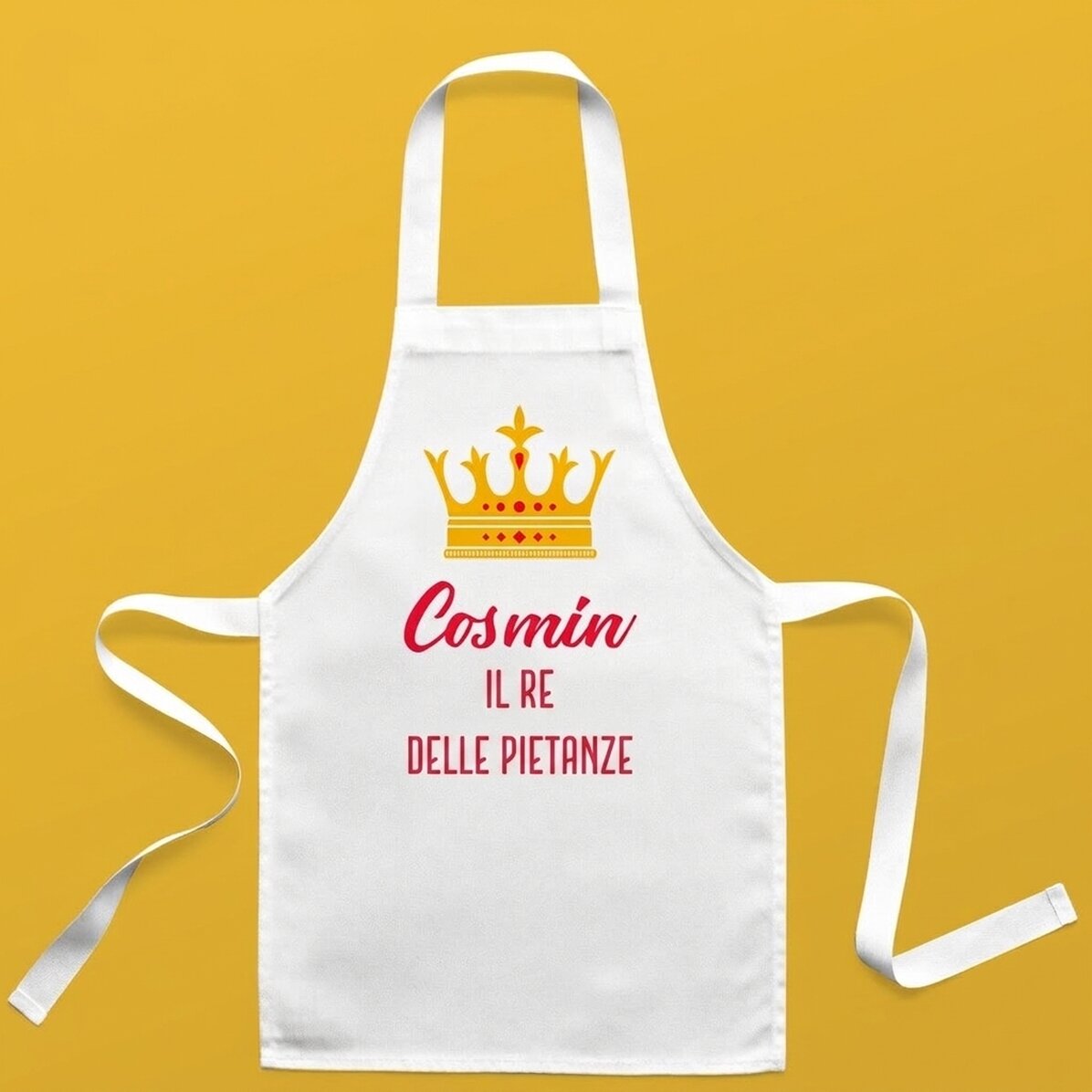 T-shirt personalizzata per bambini con scritta - Il re dei piatti