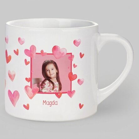 Tazza personalizzata per bambini - Cuori