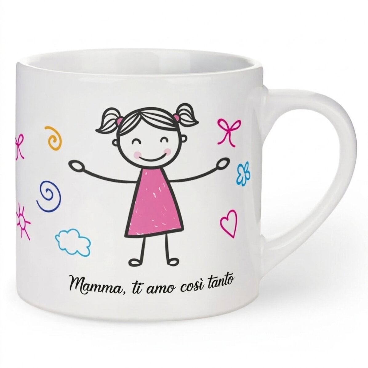 Tazza personalizzata per bambini con scritta - Bambina