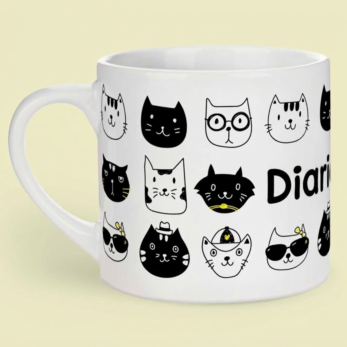 Tazza personalizzata per bambini con scritta - Cats