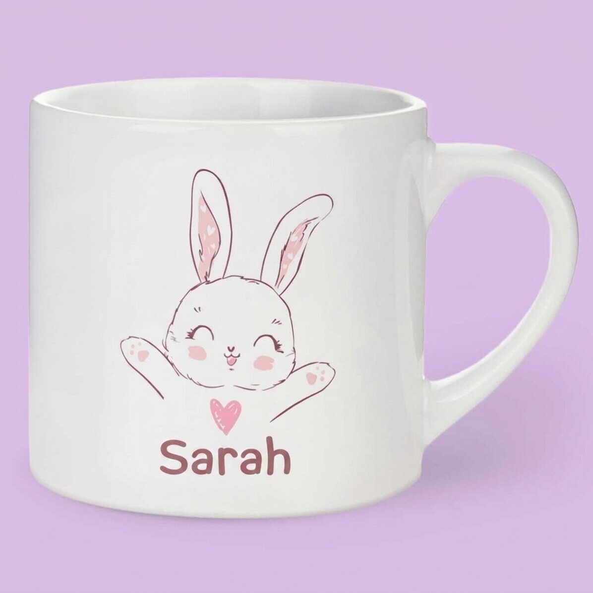 Tazza personalizzata per bambini con scritta - Coniglietto