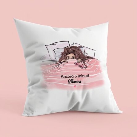 Cuscino personalizzato con scritta - La bella addormentata